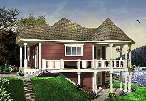 image of tiny house plan 1199
