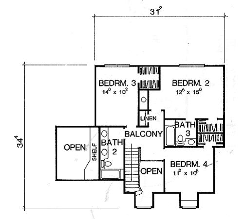 The Dover 2949 - 4 Bedrooms And 4 Baths 