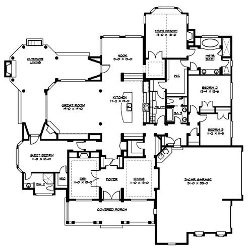 Palladian 3251 4 Bedrooms And 3 5 Baths The House Designers