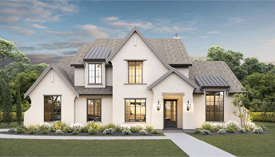 Stunning European Transitional Two Story Home