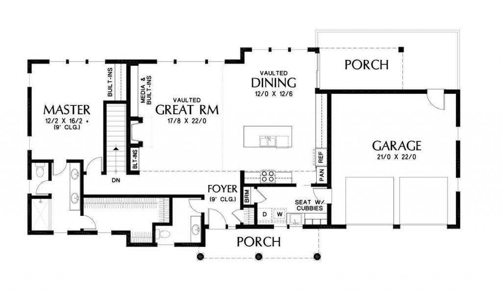 8 Open Floor House Plans - The House Designers