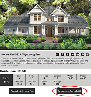 free home building estimate