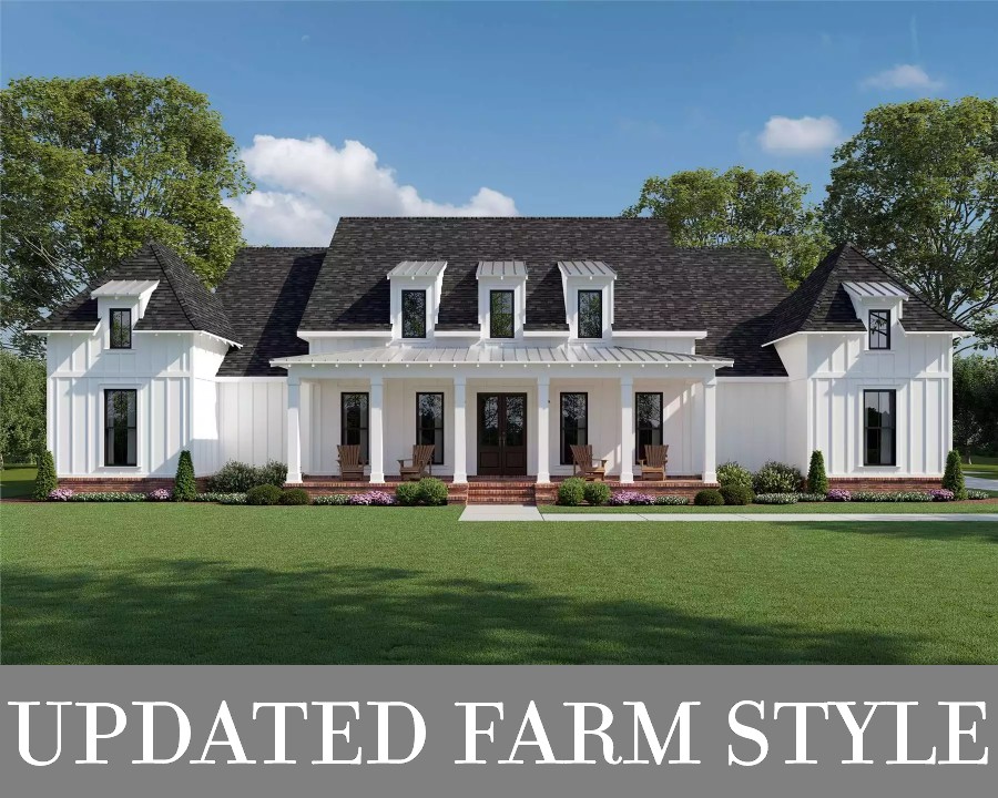 An Updated Southern Home with Modern Farmhouse Vibes, Split Bedrooms, and Open Living