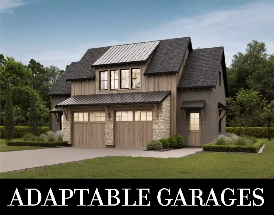 A Two-Car Garage with Extra Space Plus a Large One-Bedroom Apartment Above