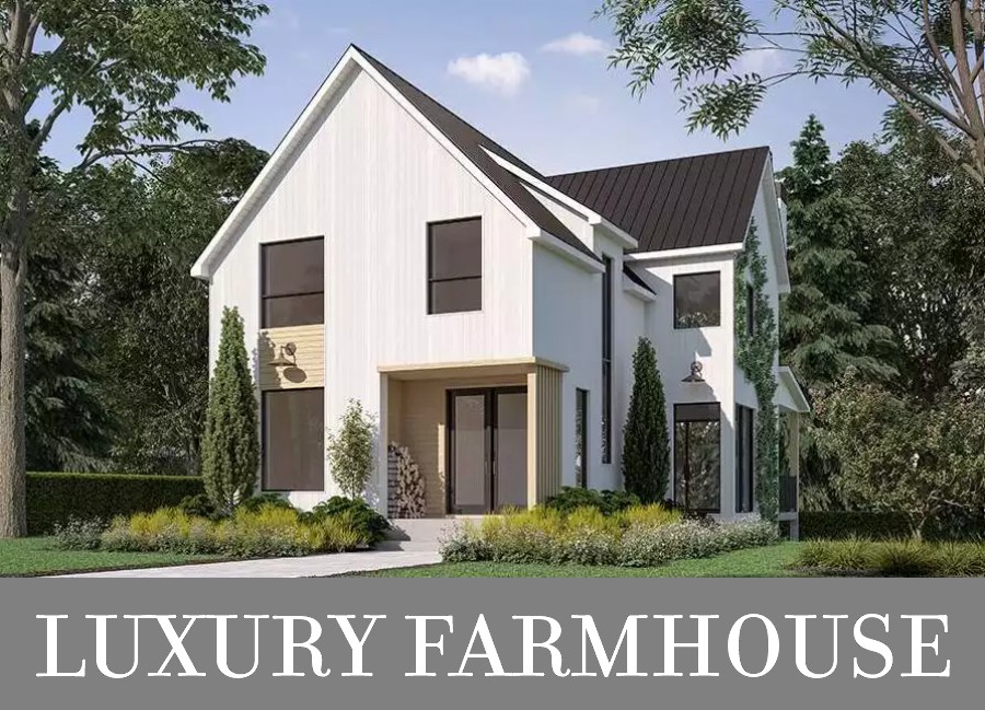 A Two-Story Farmhouse with a Finished Basement Totaling Six Bedrooms and Only 28'6" Across