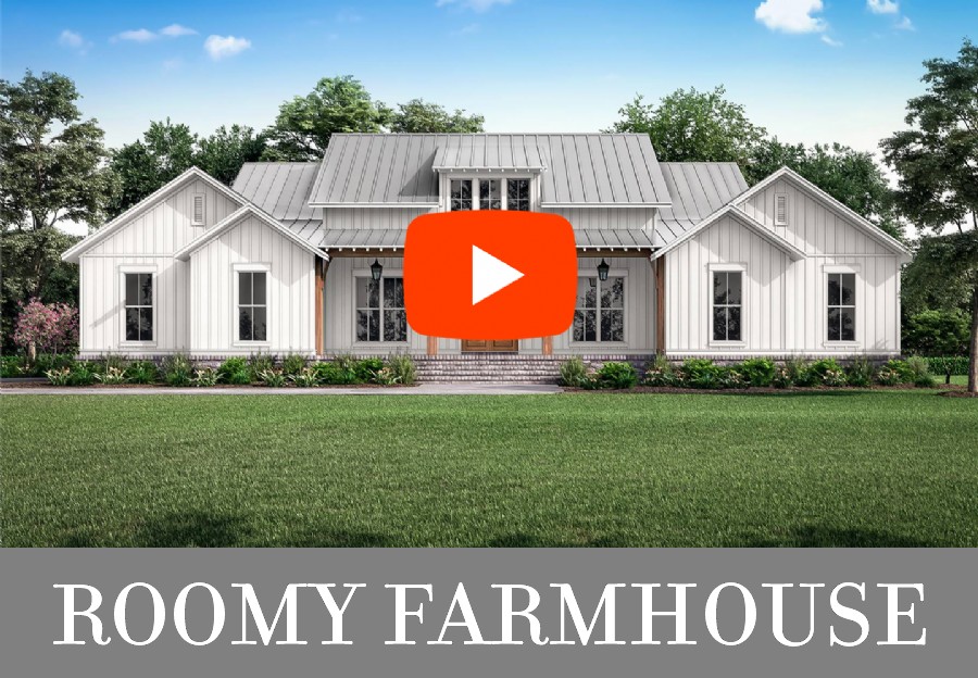 A Spacious 2,589-Square-Foot Farmhouse with Three Split Bedrooms, Open Living, and an Office