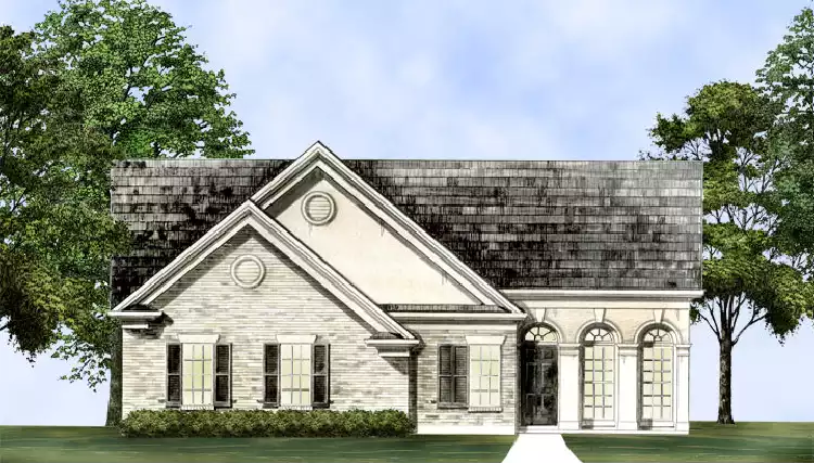 image of side entry garage house plan 1816