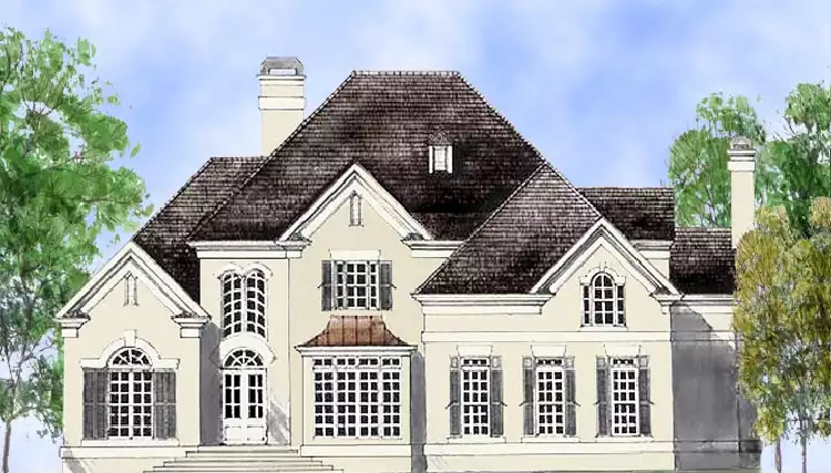 image of large traditional house plan 7150