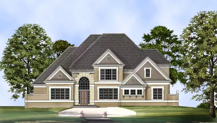 image of traditional house plan 6143