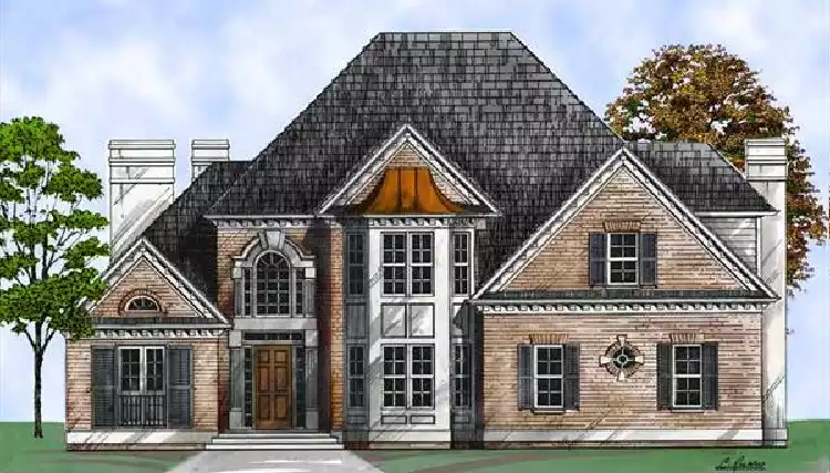 image of traditional house plan 7165