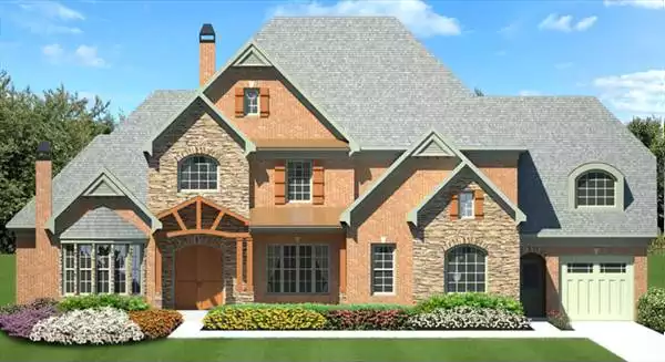 image of traditional house plan 7395