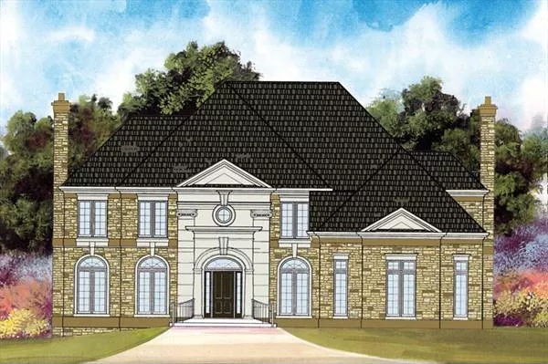 image of large traditional house plan 7901