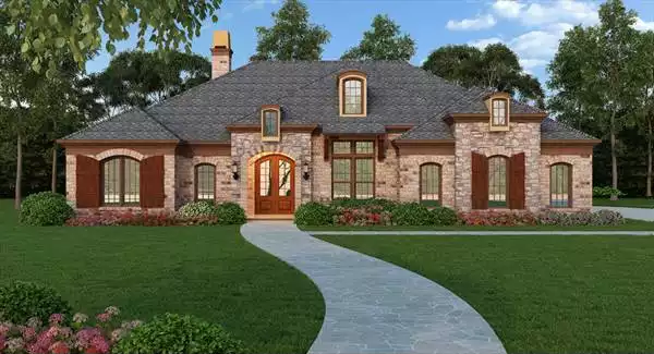 image of affordable ranch house plan 4437