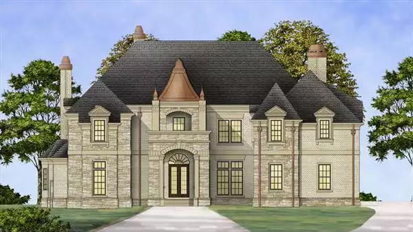 image of large traditional house plan 5212