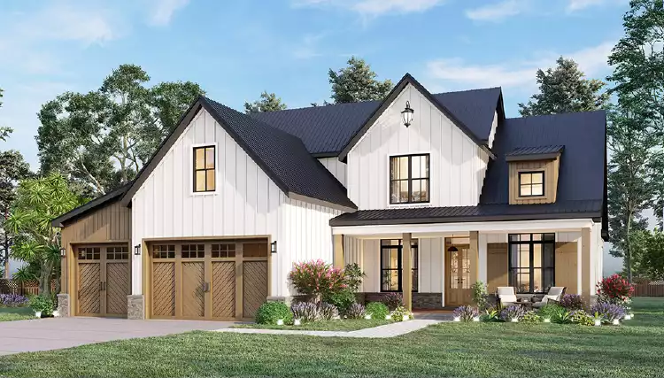 image of 2 story country house plan 3338