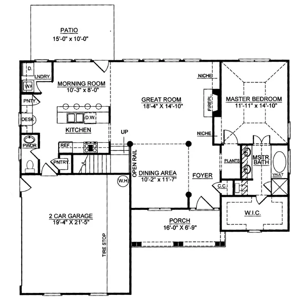 Vidalia 7993 - 3 Bedrooms and 2.5 Baths | The House Designers - 7993