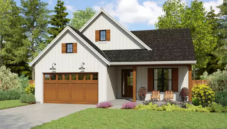 image of small ranch house plans with garage plan 2373