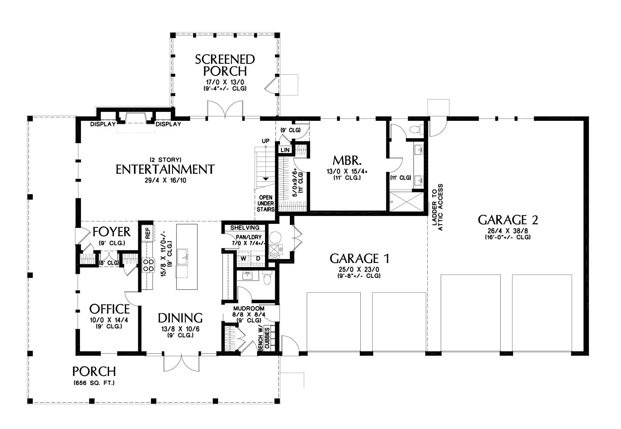 Rustic Barndominium Style House Plan 6198 The Blackbird Farm 6198