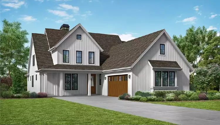 image of side entry garage house plan 7178