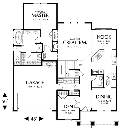 Amesbury 5244 - 3 Bedrooms and 2.5 Baths | The House Designers - 5244