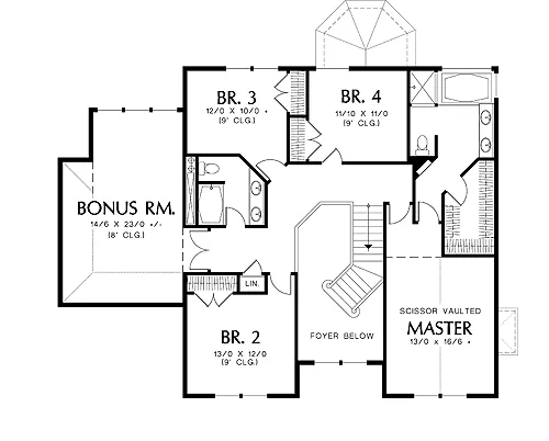 Casco 2665 - 4 Bedrooms and 2.5 Baths | The House Designers - 2665