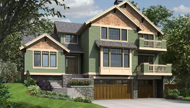 image of 2 story traditional house plan 1912