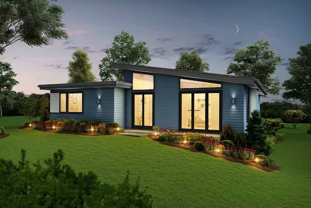 Modern Southwest Bliss House Plan - 1 Stories, 3 Bedrooms, 2.1 Baths, 1,744 Sq Feet for Sale