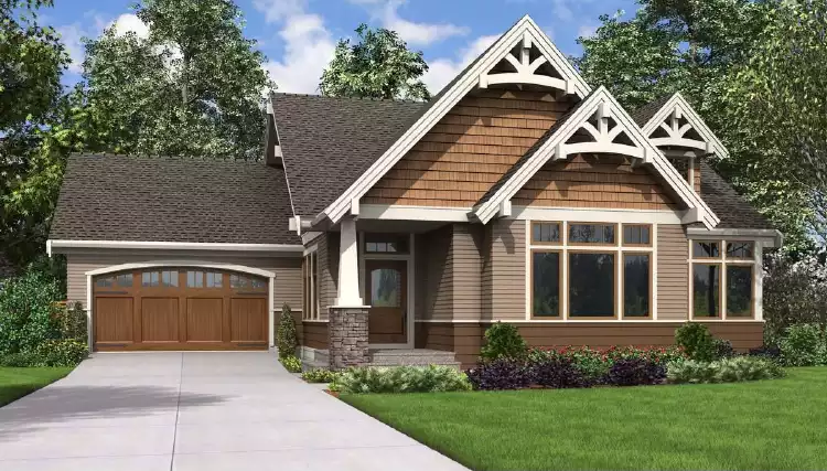 image of 2 story traditional house plan 5599