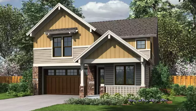 image of 2 story traditional house plan 6066