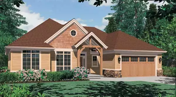 image of small cottage house plan 5137