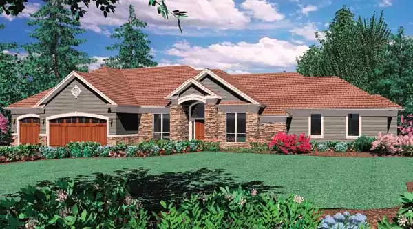 image of large traditional house plan 4615