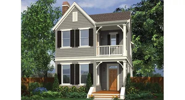 image of 2 story traditional house plan 8459