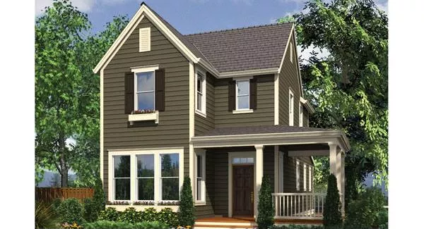 image of 2 story traditional house plan 8403