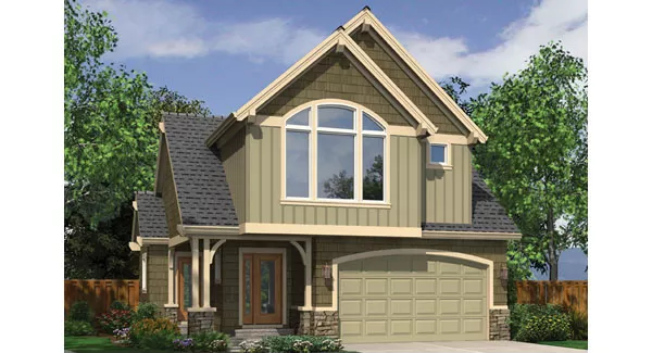 image of 2 story traditional house plan 8277