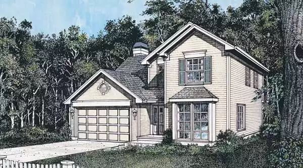 image of small traditional house plan 2498