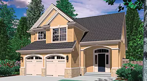 image of 2 story cottage house plan 4327