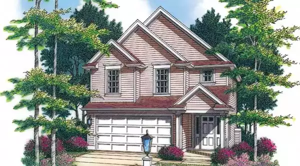 image of 2 story colonial house plan 2523