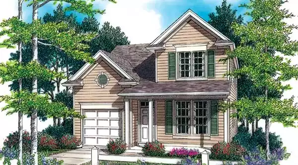 image of 2 story country house plan 2537