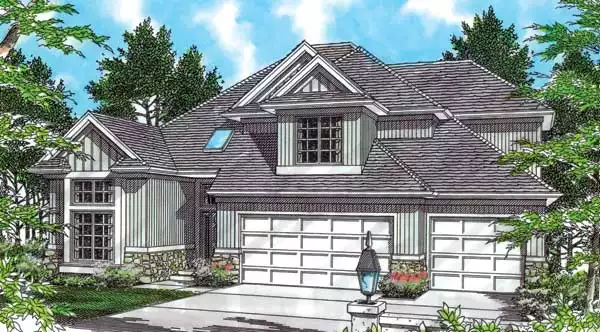 image of 2 story cottage house plan 2560