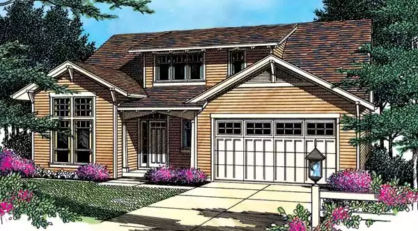 image of 2 story country house plan 2564