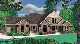 image of 2 story traditional house plan 4329