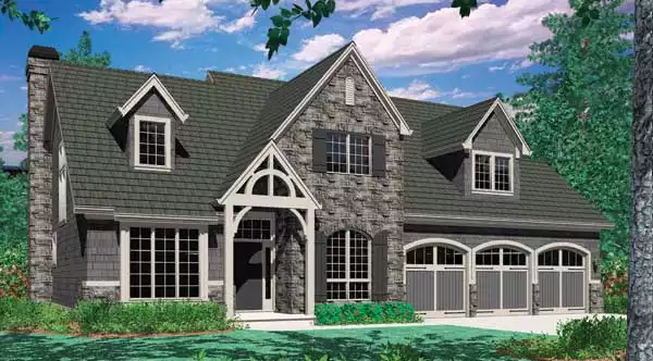 image of large traditional house plan 4330