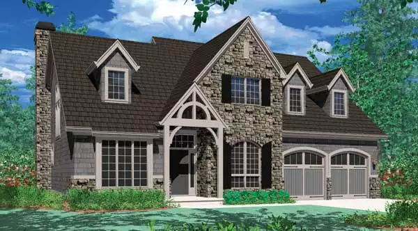 image of traditional house plan 2589