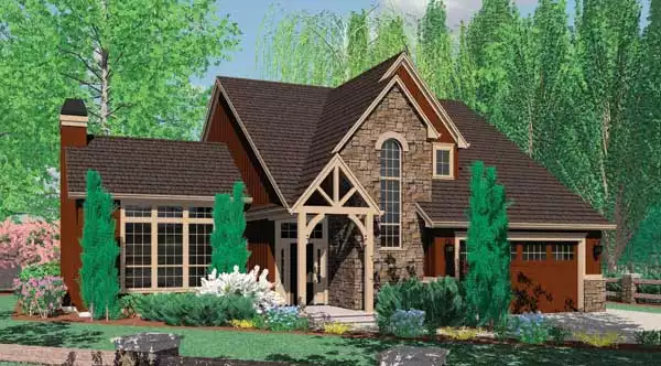 image of 2 story french country house plan 4585