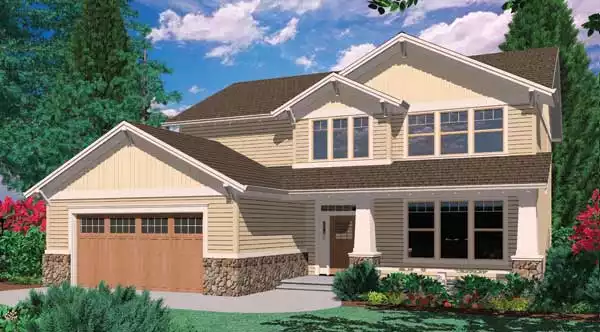 image of 2 story traditional house plan 4737