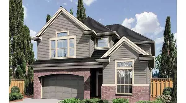 image of 2 story traditional house plan 5154