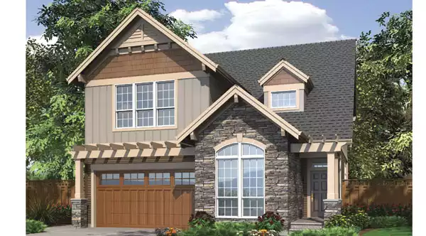 image of traditional house plan 7029