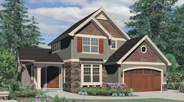 image of 2 story traditional house plan 5156