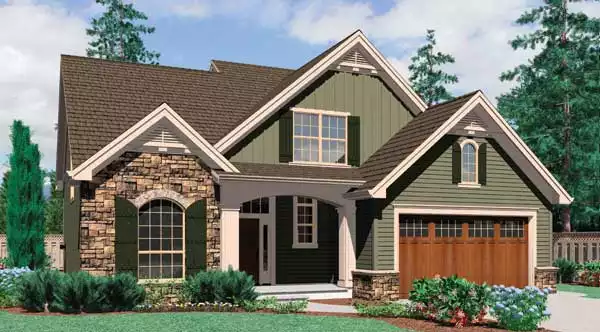 image of 2 story cottage house plan 4738