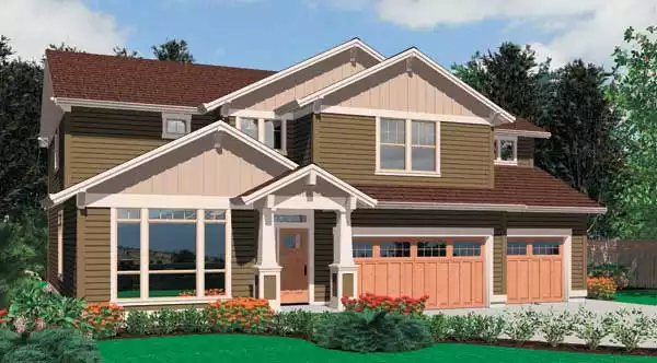 image of 2 story traditional house plan 5319